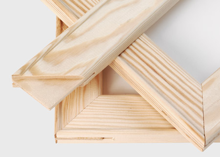 Canvas houten frame aanzicht