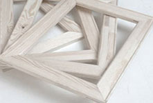 Foto op canvas houten frame