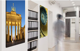 Foto op canvas in kantoorruimte