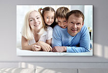 Goedkope familiefoto op canvas