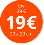 Label prijs foto op canvas_18E