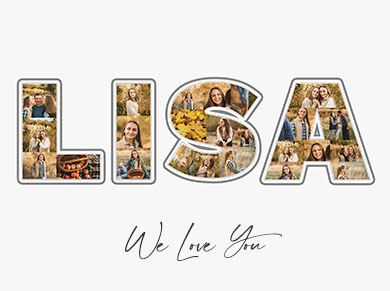 fotocollage maken letters 1