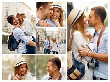 fotocollage op canvas slider